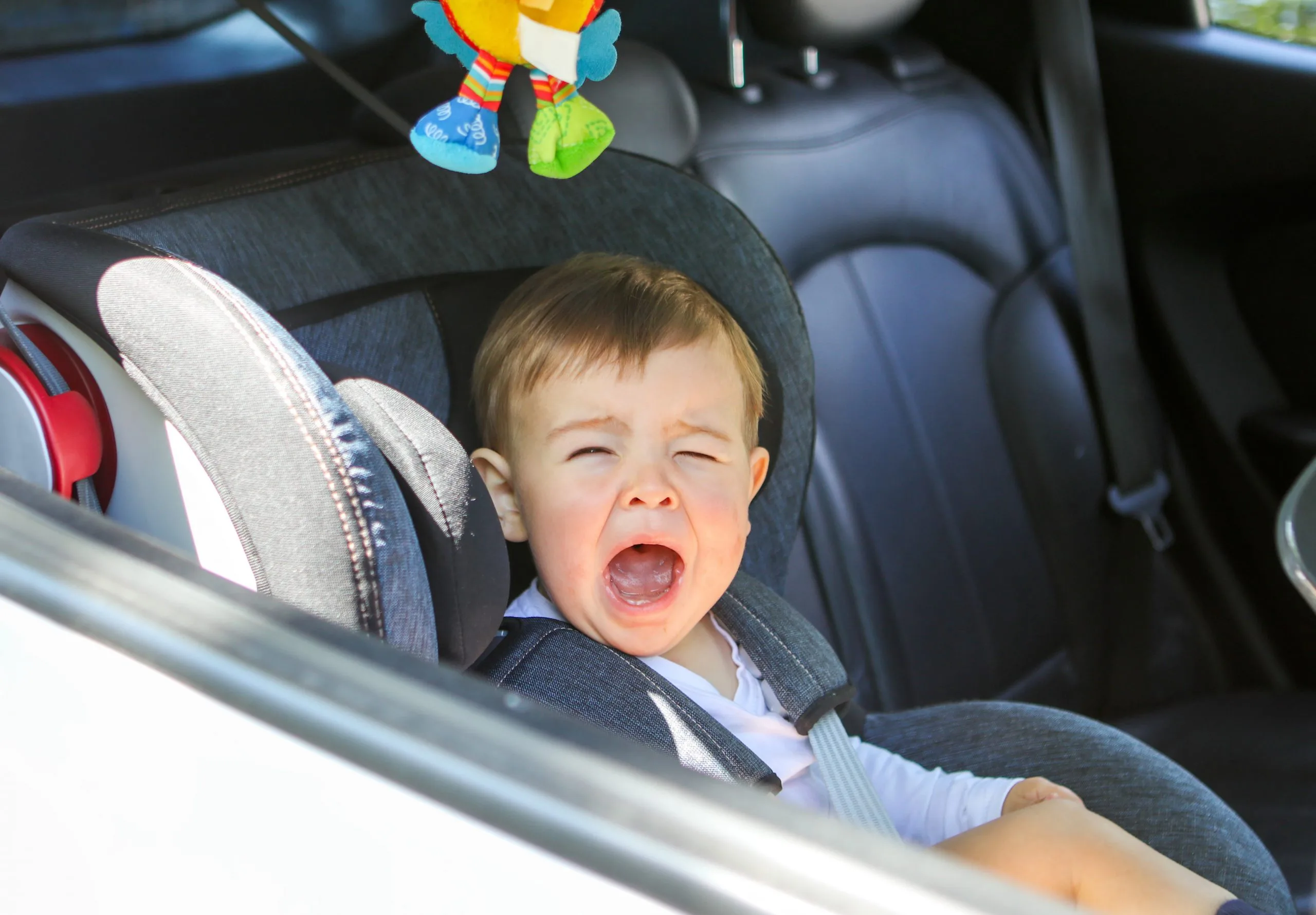 baby hates car seat and pram