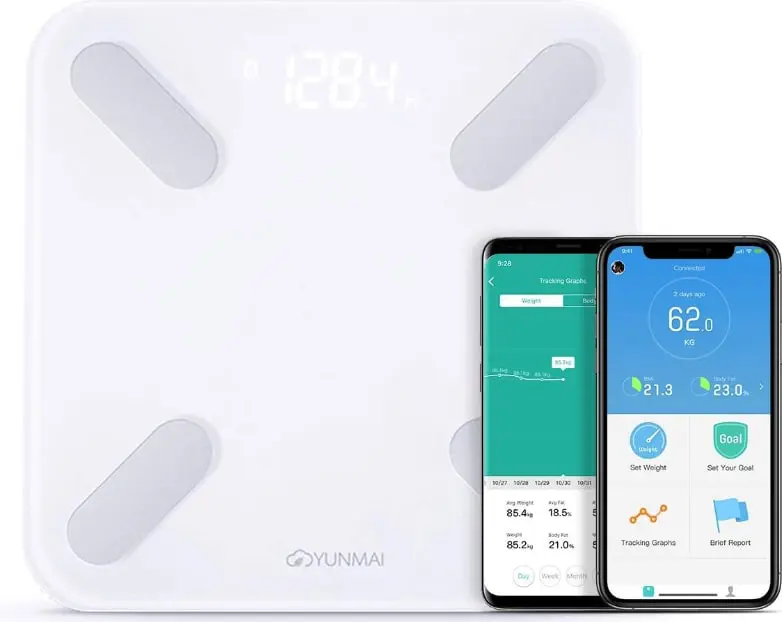 A Yunmai X Smart Body Scale in white color